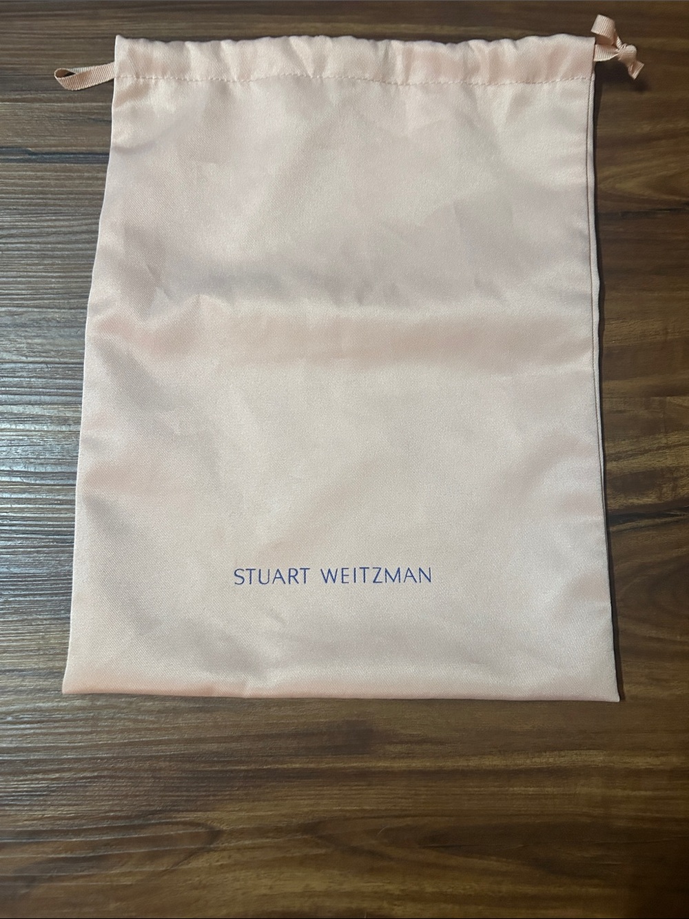 Stuart Weitzman Soft Blush Pink Drawstring Dust Bag